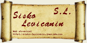Sisko Levičanin vizit kartica
